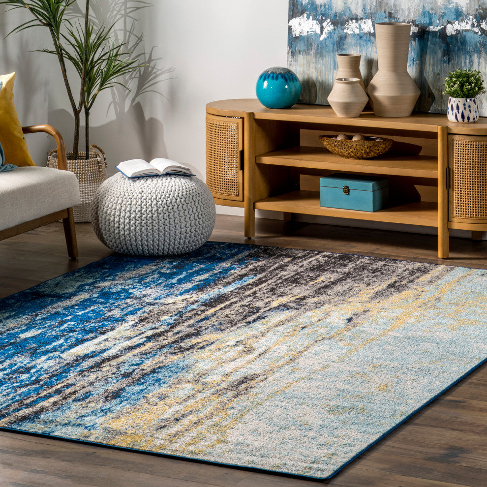 Nuloom Katharina Contemporary Area Rug, Blue 8'x10'