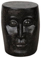 Head Side Table, Black Fiber Cement