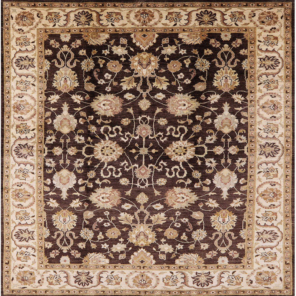 Ahgly Company Indoor Square Mid-Century Modern Area Rugs, 7' Square