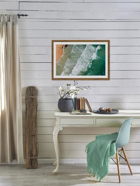 "Crashing Waves" Framed Painting Print, 36"x24"