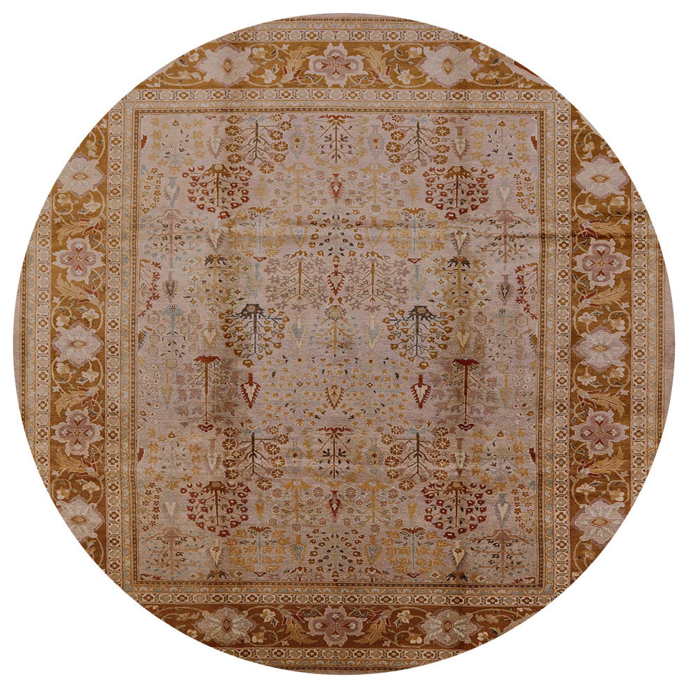 Ahgly Company Indoor Round Mid-Century Modern Area Rugs, 3' Round