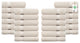 Organic Cotton Feather Touch Quick Dry Hand Towel, Marshmallow, Pack of 24