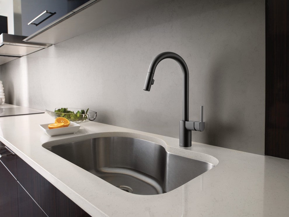 Moen Align 1-Handle High Arc Pulldown Kitchen Faucet, Matte Black