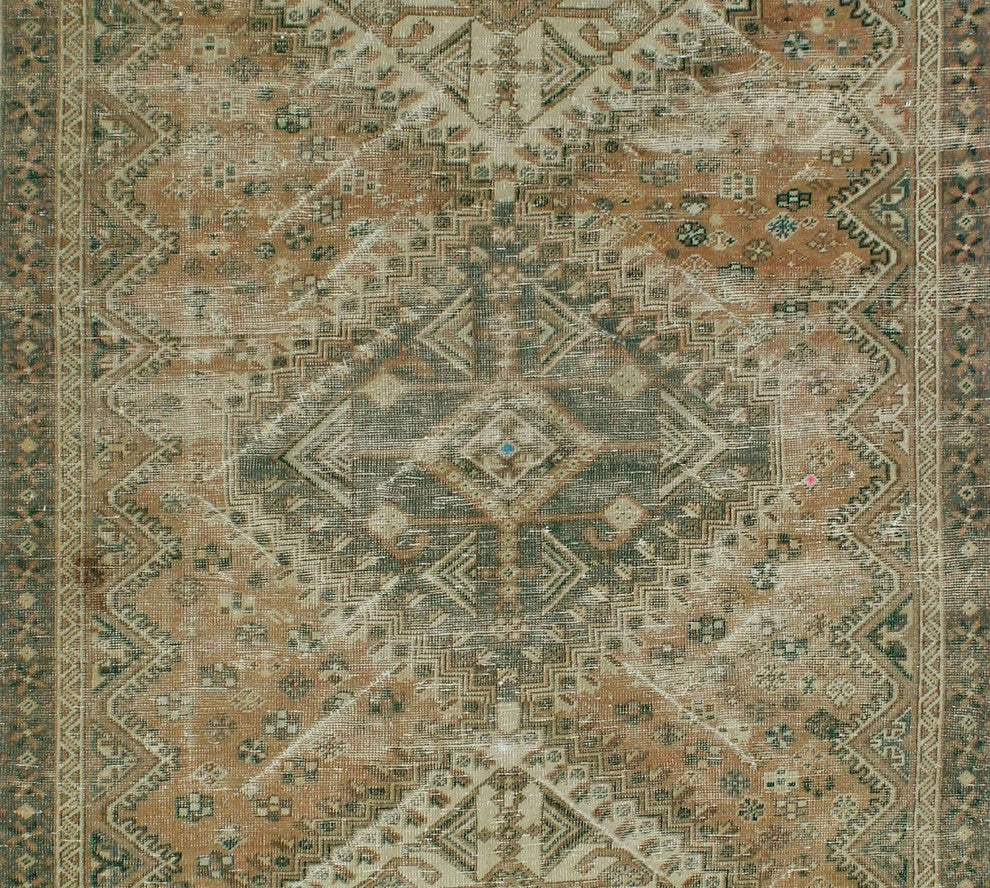 Vintage Sherazi Dyla Beige Rug 5'6"x9'11"