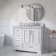 Ariel Stafford 43" Single Right Offset Oval Sink Bathroom Vanity