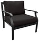 kathy ireland Madison Ave. 4 Piece Aluminum Patio Furniture Set 04g, Onyx