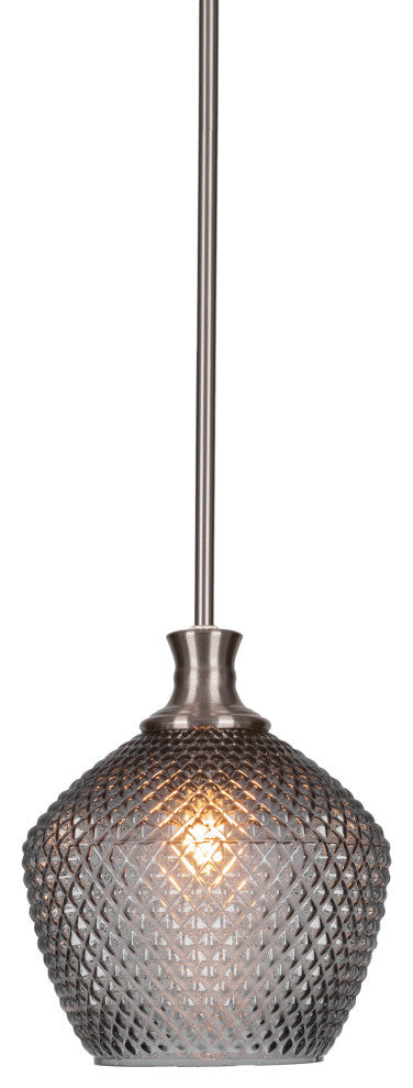 Zola 1-Light Stem Hung Pendant, Brushed Nickel