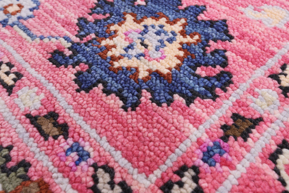 Hand-Knotted Turkish Oushak Wool Rug 4' 2" X 6' 4" - Q15345