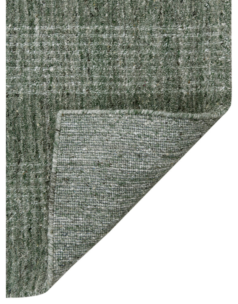 Bence Transitional Hand-Woven Wool Blend Area Rug, Green, 5'x8'
