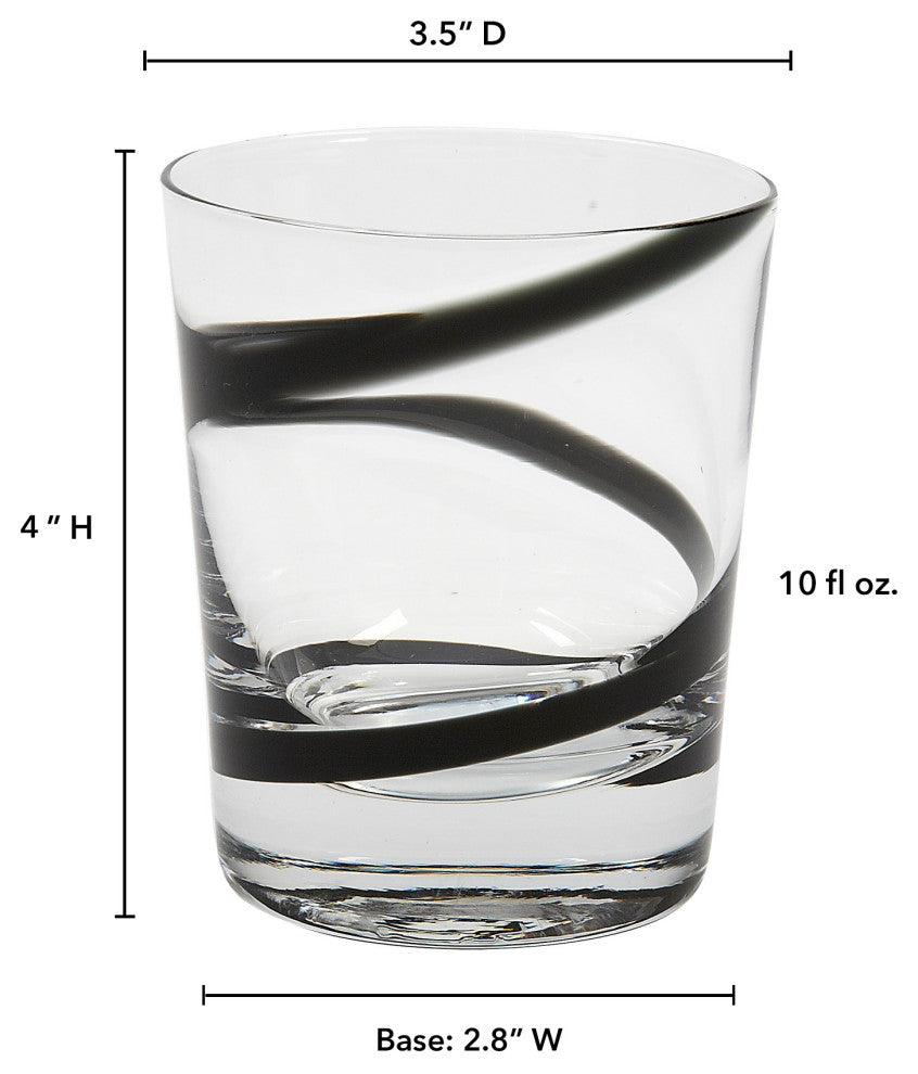 Crazy Rocks, Set of 4, Black