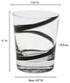 Crazy Rocks, Set of 4, Black