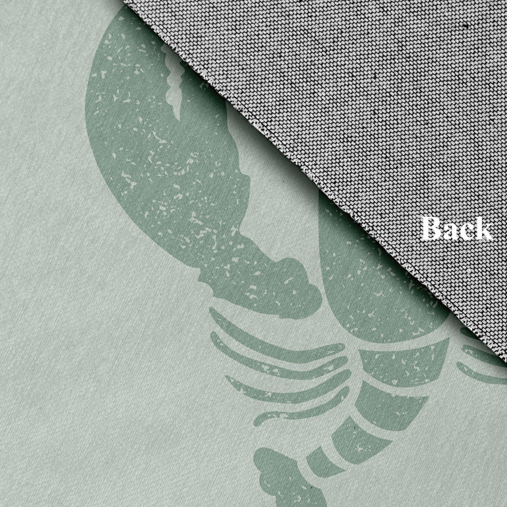 Lobster Nautical Chenille Rug