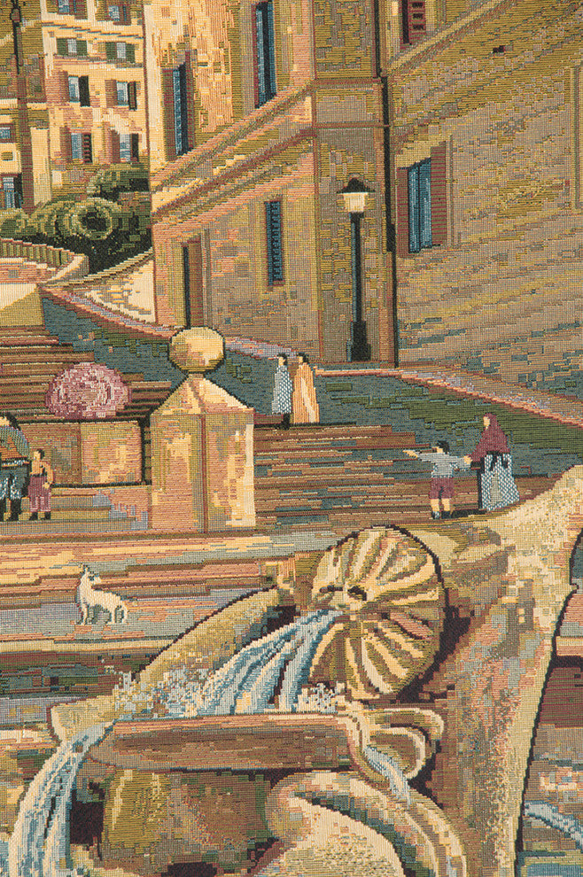Piazza Di Spagna, Wall Tapestry, 25"x46"