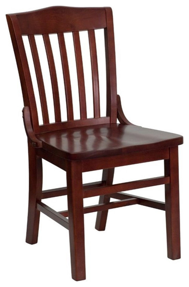 Flash Furniture Wood Restaurant Dining Chair in Mahogany