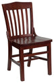 Flash Furniture Wood Restaurant Dining Chair in Mahogany