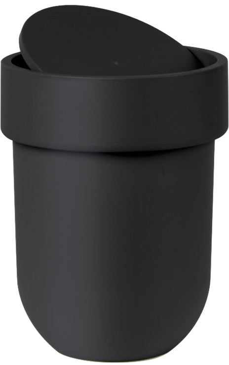 Touch Waste Can with Lid, Black