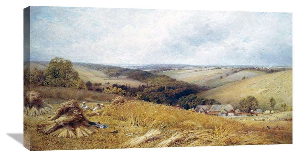 "A Hot Day In The Harvest Field" Artwork, 36" x 19"
