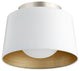 Quorum 3003-11-8 One Light Ceiling Mount, Studio White Finish