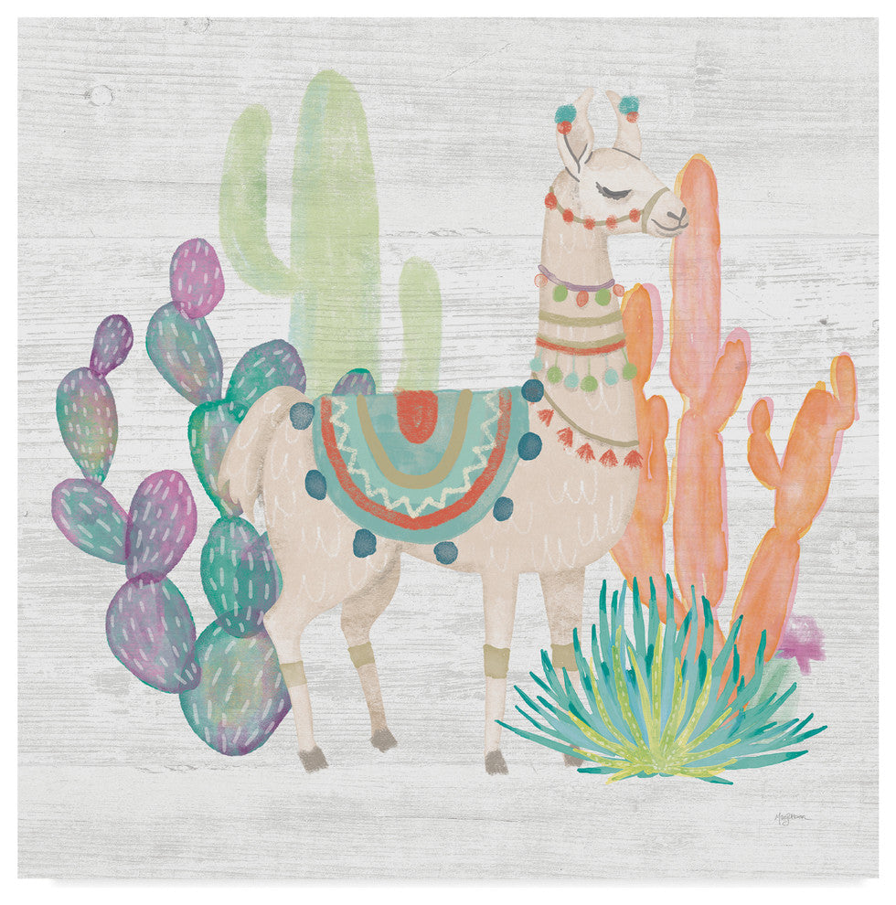 Mary Urban ''Lovely Llamas II'' Canvas Art, 35x35