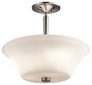 Semi Flush 3-Light, Brushed Nickel, Standard