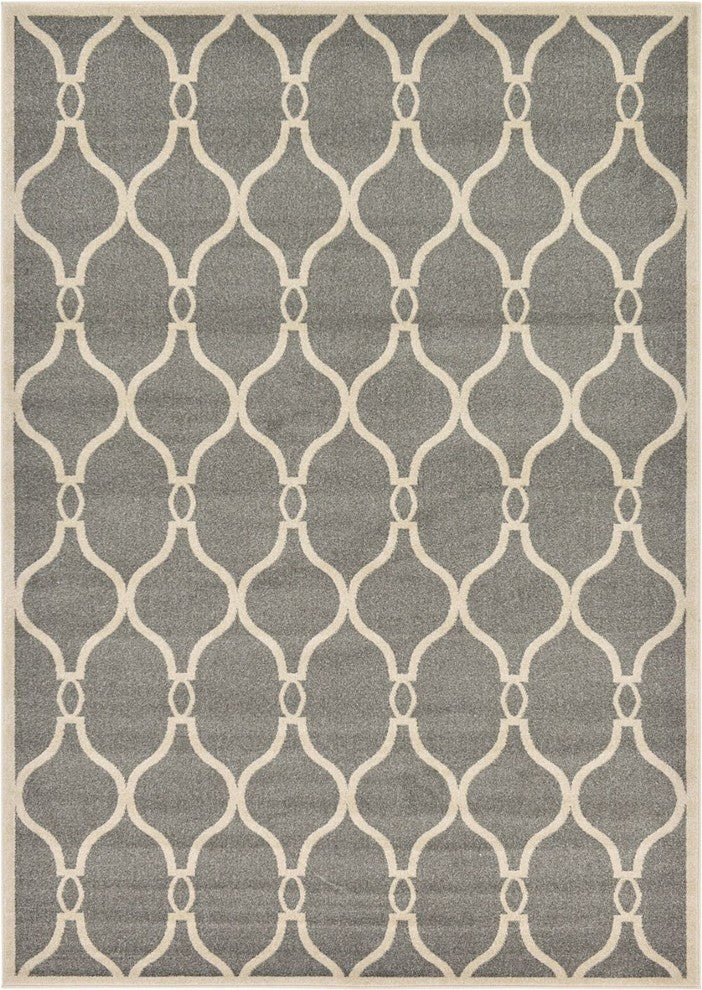 Contemporary Theodora 7'x10' Rectangle Ash Area Rug