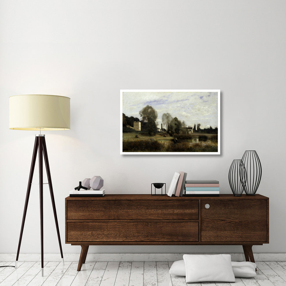 "Ville d'Avray, 1865" Print by Jean-Baptiste-Camille Corot, 42"x27"