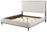ACME Carena Wooden Bed in Light Gray and White and Brown