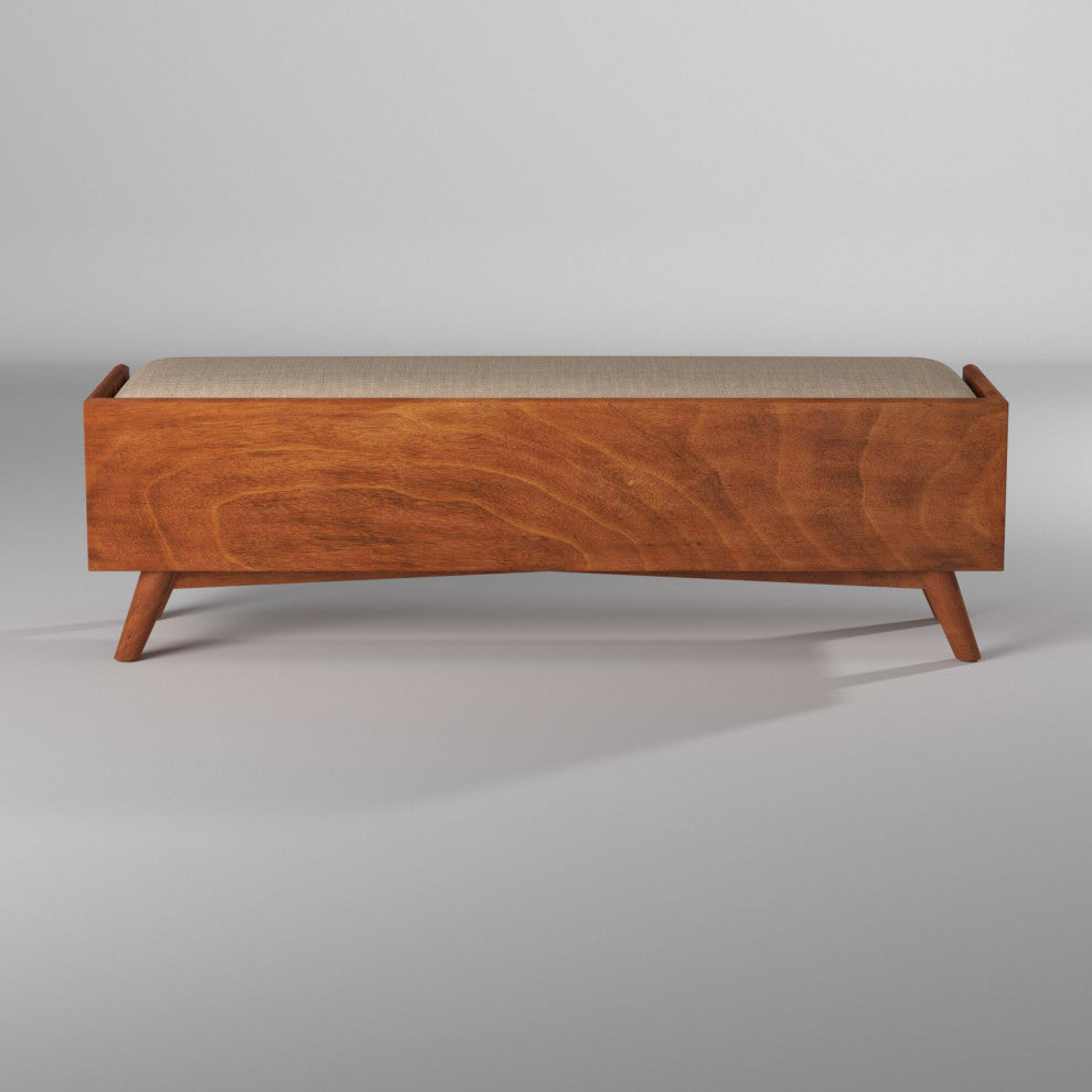 Flynn Bench, Acorn/White