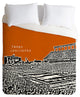 Deny Designs Bird Ave Texas Longhorns Orange Duvet Cover - Lightweight