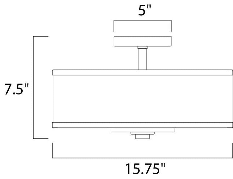 Maxim Metro 3-Light Flush Mount Polished Chrome - 39821BCWTPC