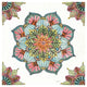 "Mandala Morning V" Digital Paper Print by Anne Tavoletti, 42"x42"