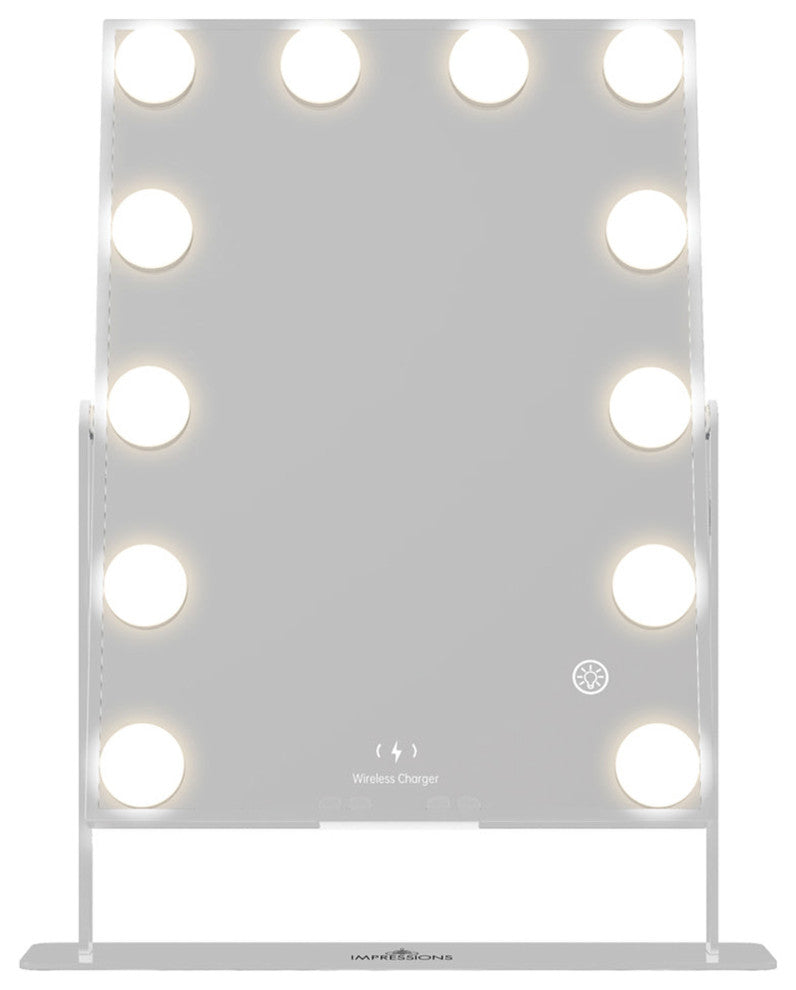 Hollywood XL Tri Tone LED Makeup Mirror, White