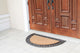 A1HC Natural Coir & Rubber 30"x48", Front Door Entry Doormat, Standard Half Round Copper