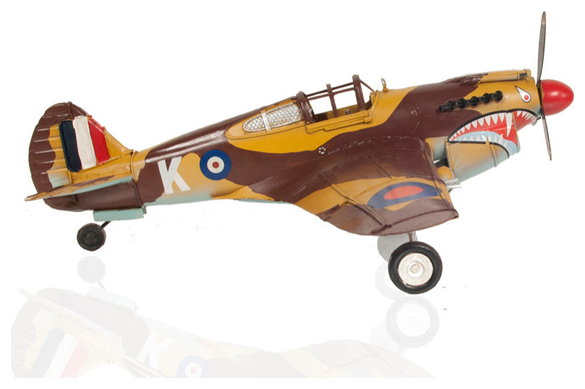 1941 Curtiss Hawk 81A Metal Handmade Scaled Model Metal scale model Airplane