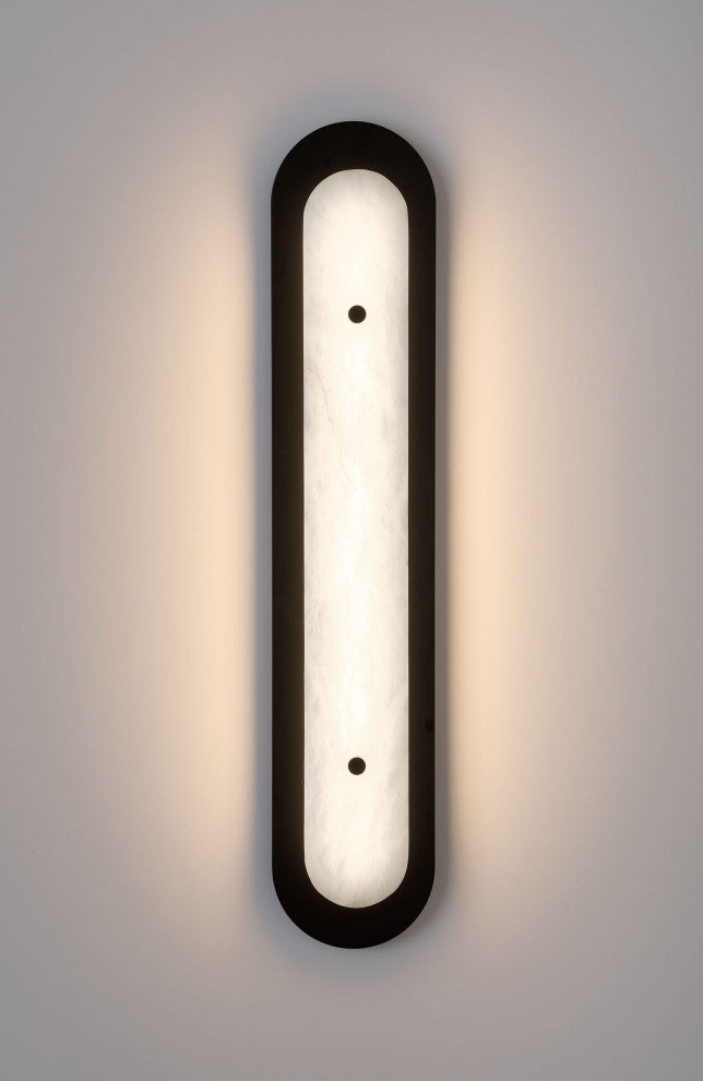 Tramore, Outdoor , 30", Powder Coat Black, Alabaster
