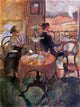 Jules Pascin Interior Scene, 21"x28" Wall Decal