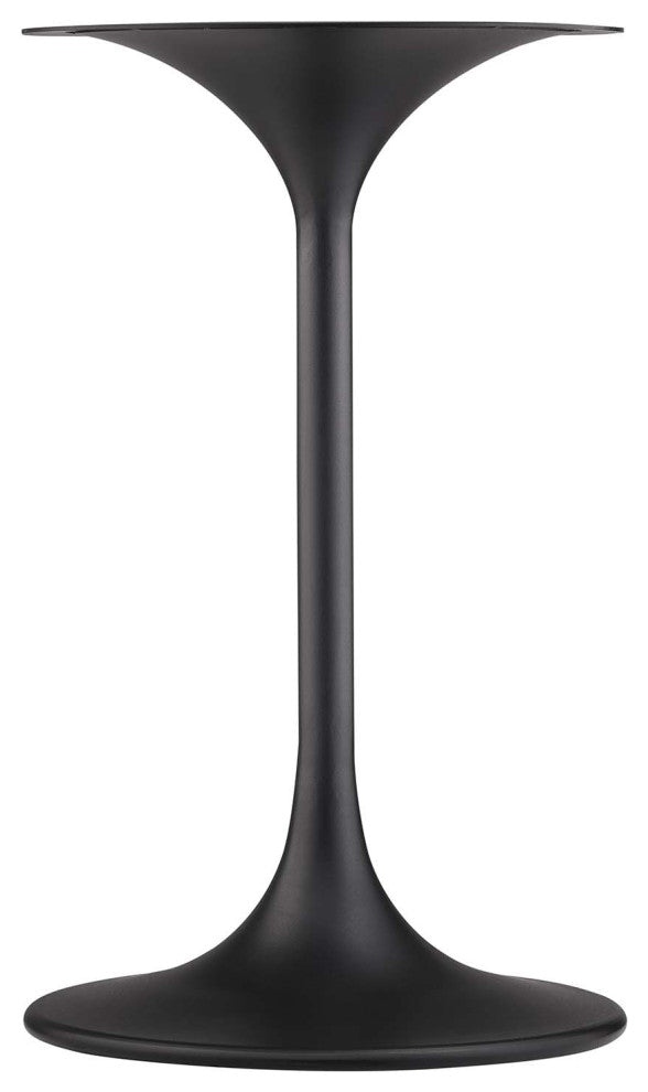 Lippa 20" Round Artificial Travertine Side Table, Black Travertine