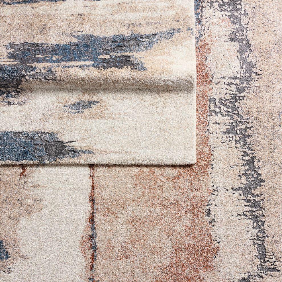 Jaipur Living Sobia Abstract Tan/ Blue Area Rug 9'3"X13'