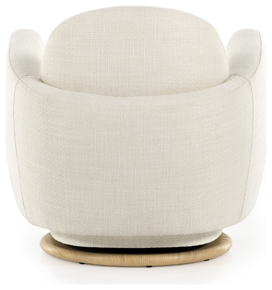 Enya Swivel Chair, Gibson White