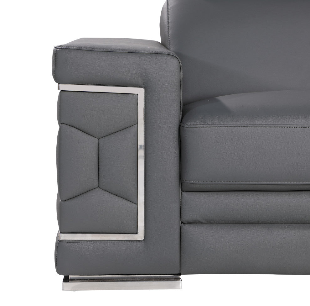 Oliver Genuine Leather, 2-Piece Set, Grey