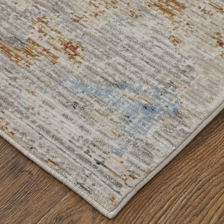 Maxin R39NU Modern/Casual/Industrial Rug, Ivory/Multi, 2'x3'