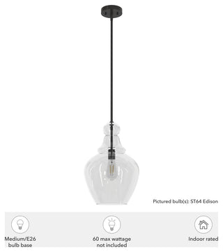 Hunter Maple Park Noble Bronze 1 Light Pendant Ceiling Light