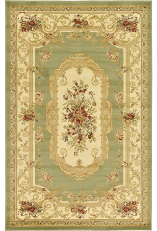 Unique Loom Brown Henry Versailles 6' 0 x 6' 0 Square Rug