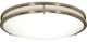 Nuvo Glamour LED 24in Flush Mount Light Fixture, Brushed Nickel
