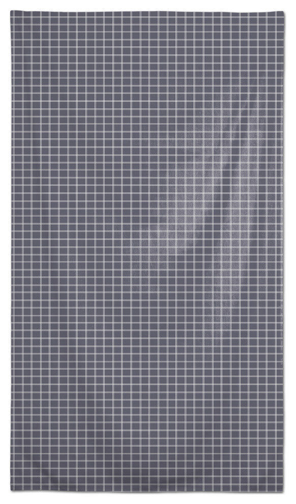 Line Grid Dark Gray 58x102 Tablecloth