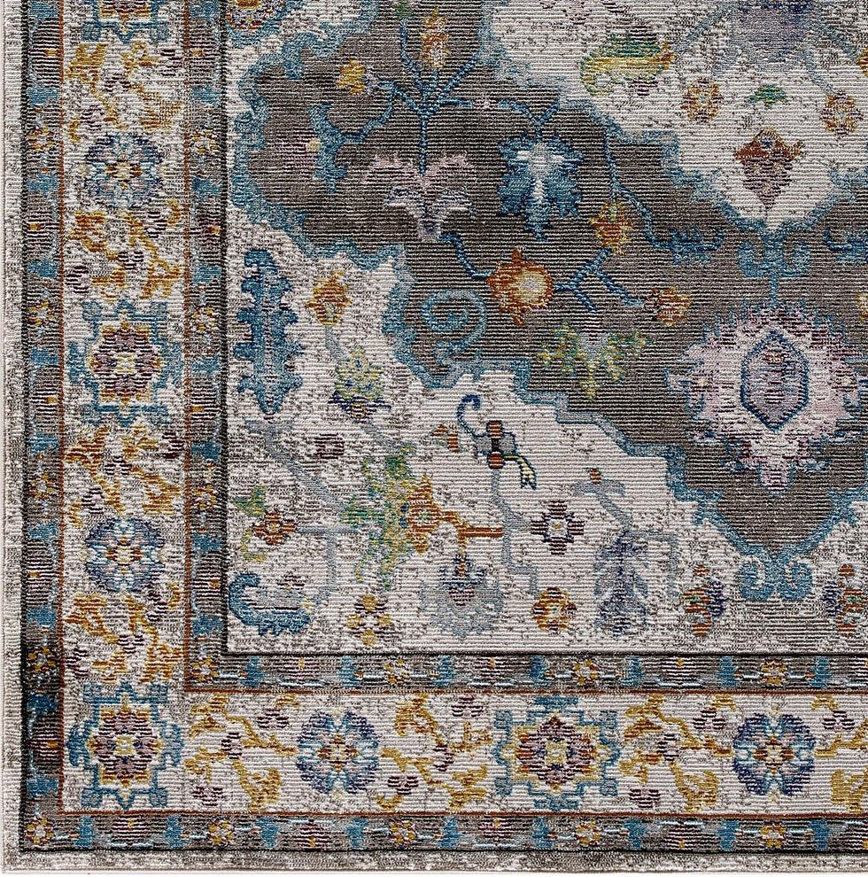 Success Anisah Distressed Vintage Floral Persian Medallion 5x8 Area Rug