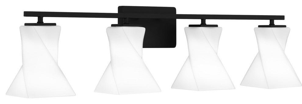 Quoizel STS8634 Stetson 4 Light 35"W Vanity Light - Matte Black