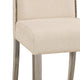 Emily Nailhead Parsons Upholstered Chair, Weathered Gray/Cream