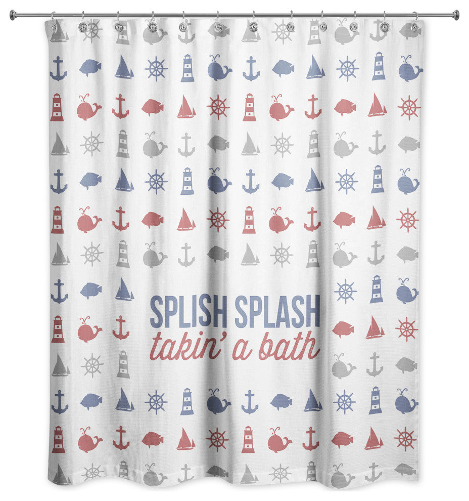 Splish Splash Takin' A Bath 71x74 Shower Curtain