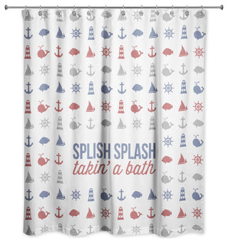Splish Splash Takin' A Bath 71x74 Shower Curtain